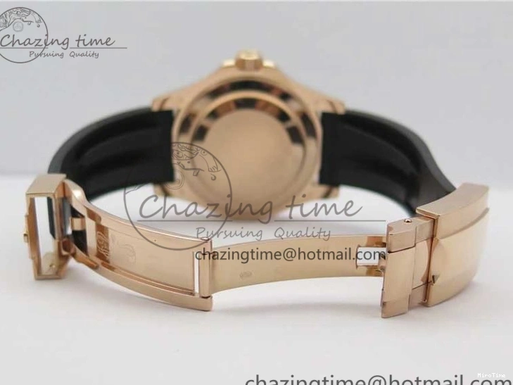 MiroTime 0308 Yacht-Master 116655 RG Wrapped D1F 1:1 Best Edition Black Ceramic Bezel 904L Steel on Oysterflex Rubber Strap A Fashionable 3060